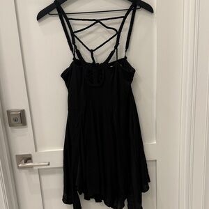 Diana macrame trim mini dress